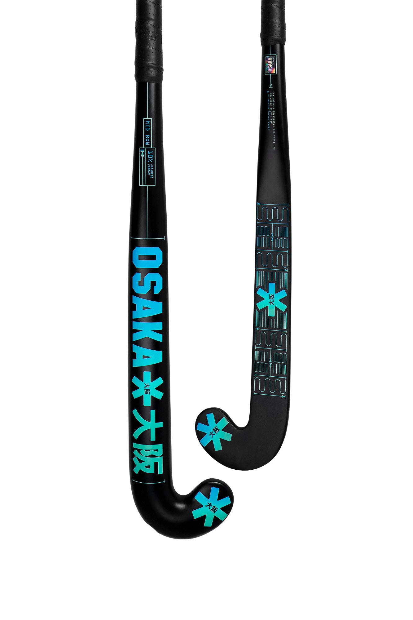 Osaka 10 - MID BOW | ELECTRIC BLUE-AQUATIC AWE Stick