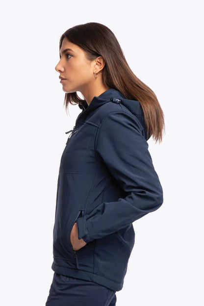 Softshell With Hoodie | Unisex - NAVY