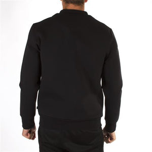 Men's Neoprene Bomber Jacket - BLACK