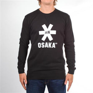 Men's White Osaka Star Sweater - BLACK