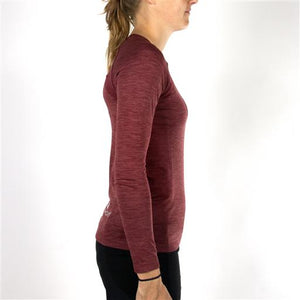 Women's Tech Knit Long Sleeve - MAROON