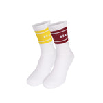 Colourway Socks Duo Pack - MAROON/YELLOW